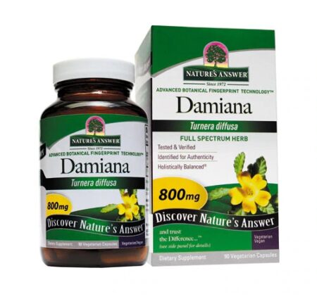 Nature's Answer Damiana Leaf -- 90 Vegetarian Capsules