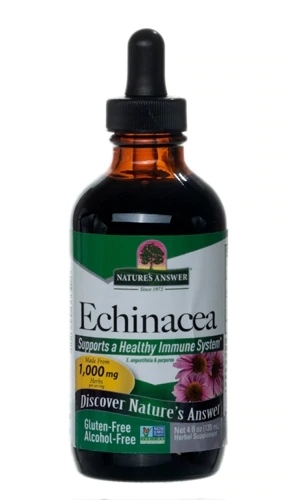 Nature's Answer Equinácea Sem Álcool - Extrato Líquido 118ml (4 fl oz) - Suporte Imunológico Natural