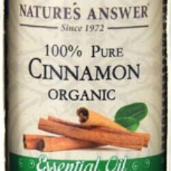 Óleo Essencial de Canela Orgânico 100% Puro Nature's Answer - 15ml (0.5 fl oz)