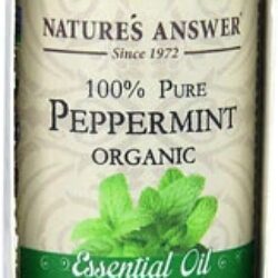 Óleo Essencial de Hortelã-Pimenta Orgânico 100% Puro Nature's Answer - 15ml (0.5 fl oz)