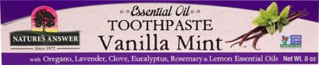 Nature's Answer Essential Oil Toothpaste Vanilla Mint -- 8 oz