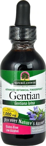 Nature's Answer Gentiana Lutea 1000mg - Extrato Líquido 59ml para Bem-Estar Digestivo