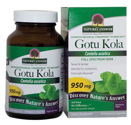 Nature's Answer Gotu Kola Herb -- 90 Vegetarian Capsules