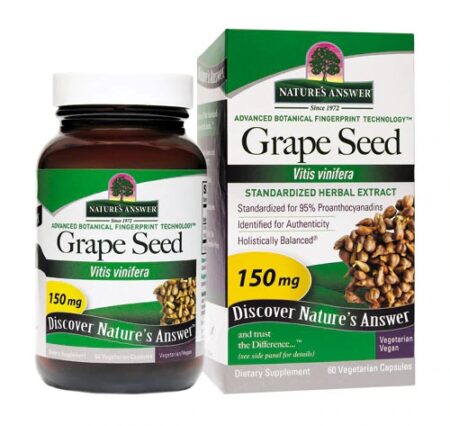 Nature's Answer Grape Seed -- 150 mg - 60 Vegetarian Capsules