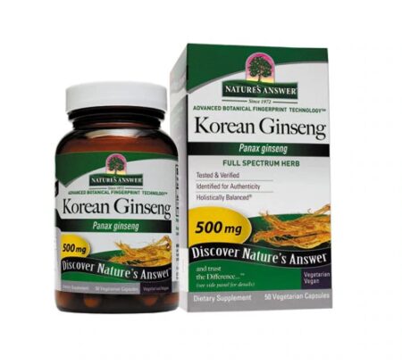 Nature's Answer Korean Ginseng Root -- 50 Vegetarian Capsules