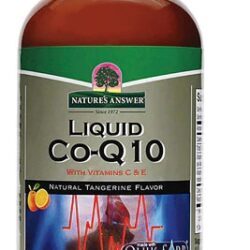 Nature's Answer CoQ10 Líquido Sabor Tangerina Natural 237ml - Energia e Vitalidade