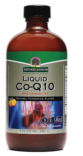 Nature's Answer CoQ10 Líquido Sabor Tangerina Natural 237ml - Energia e Vitalidade