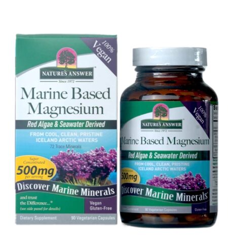 Nature's Answer Marine Based Magnesium -- 500 mg - 90 Vegetarian Capsules