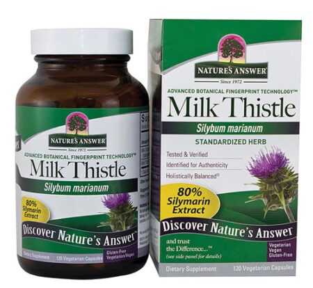 Nature's Answer Milk Thistle Seed Extract -- 120 Vegetarian Capsules