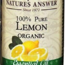 Óleo Essencial Orgânico de Limão Nature's Answer 15ml (0.5 fl oz) - Puro e Revigorante