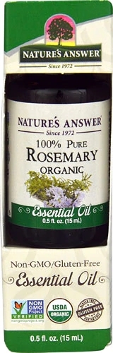 Óleo Essencial de Alecrim Orgânico Nature's Answer - 15ml - Pureza Certificada