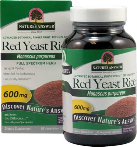 Nature's Answer Red Yeast Rice -- 600 mg - 90 Vegetarian Capsules