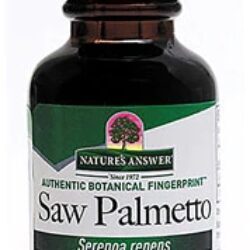 Nature's Answer Saw Palmetto Extrato de Fruta Sem Álcool - 30ml | Saúde da Próstata e Bem-Estar Masculino