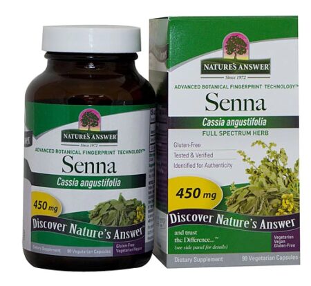 Nature's Answer Senna -- 450 mg - 90 Vegetarian Capsules