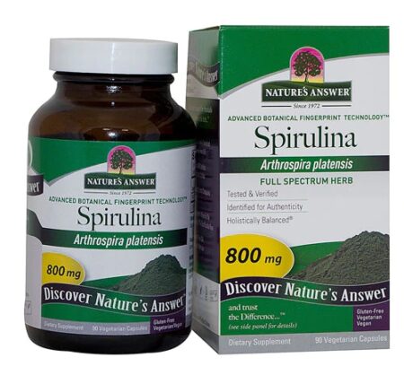 Nature's Answer Spirulina -- 90 Capsules