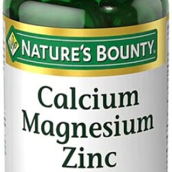Nature's Bounty Cálcio Magnésio Zinco 100 Caplets: Essenciais para Ossos Fortes e Bem-Estar
