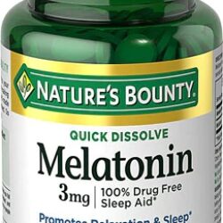 Nature's Bounty Melatonina 3mg - 120 Comprimidos de Rápida Dissolução para o Bem-Estar Noturno