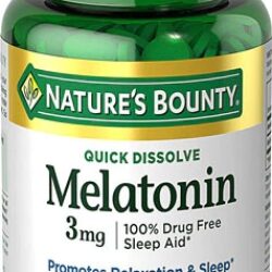 Nature's Bounty Melatonina Rápida Dissolução Sabor Cereja - 3mg - 240 Comprimidos