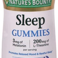 Nature's Bounty Sleep Gummies Sabor Tropical Punch - 60 Gomas para um Sono Reparador