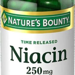 Nature's Bounty Niacina Liberação Prolongada 250mg - 90 Cápsulas: Bem-Estar Diário Essencial
