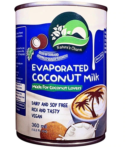 Leite de Coco Evaporado Nature's Charm - 346g | Vegano e Sem Glúten
