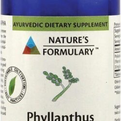 Nature's Formulary Phyllanthus 60 Cápsulas Vegetarianas - Saúde Hepática e Bem-Estar