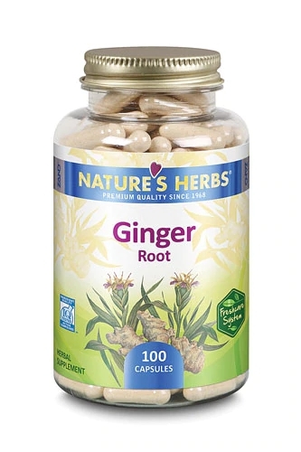 Nature's Herbs Gengibre Raiz - 100 Cápsulas: Saúde e Bem-Estar Natural