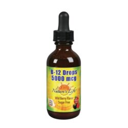 Nature's Life B-12 Drops Wld Berry 5000mcg - 59ml: Energia e Vitalidade Máxima