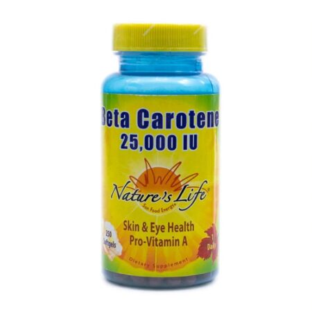 Nature's Life Beta Carotene -- 7500 mcg - 250 Softgels