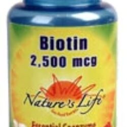 Nature's Life Biotin 2500 mcg - 100 Cápsulas Vegetarianas: Potencialize sua Beleza e Bem-Estar