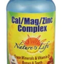 Nature's Life Cal Mag Zinc Complex 1000mg - 360 Cápsulas: Essencial para Ossos, Imunidade e Vitalidade