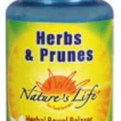 Nature's Life Herbs and Prunes - 250 Comprimidos: Saúde Intestinal Completa