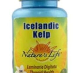 Nature's Life Icelandic Kelp - Algas Marinhas Ricas em Iodo - 500 Comprimidos