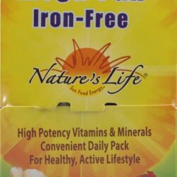 Nature's Life Mega Pak™ Múltiplo Sem Ferro - 30 Pacotes - Potência Completa para o Bem-Estar