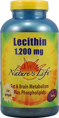 Nature's Life Lecitina de Soja 1.2g - 250 Softgels: Saúde e Bem-Estar Integral