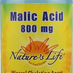 Nature's Life Ácido Málico 800mg - 250 Cápsulas Vegetarianas - Energia e Bem-Estar