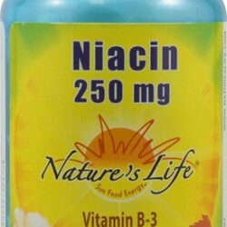 Nature's Life Niacina (Vitamina B3) 250 mg - 250 Comprimidos: Saúde Cardiovascular e Bem-Estar