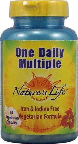 Nature's Life One Daily Multiple™ Fórmula Vegetariana - 60 Cápsulas Vegetarianas
