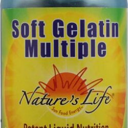 Nature's Life Soft Gelatin Multiple: Multivitamínico Completo com 180 Cápsulas Gelatinosas