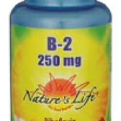 Nature's Life Vitamina B-2 (Riboflavina) 250 mg - 50 Comprimidos - Energia e Bem-Estar