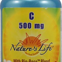 Nature's Life Vitamina C 500mg com Bioflavonoides - 100 Cápsulas Vegetarianas
