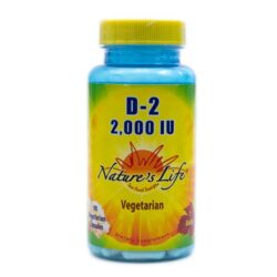 Nature's Life Vitamina D2 - 2000 IU - 90 Cápsulas Vegetarianas | Essencial para Imunidade e Ossos Fortes