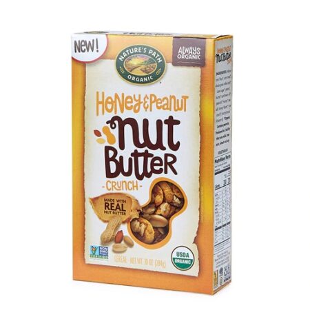 Nature's Path Organic Cereal Nut Butter Honey & Peanut Crunch -- 10 oz