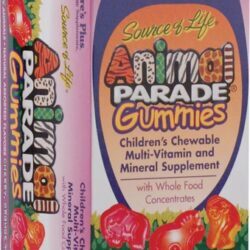 Nature's Plus Animal Parade Gummies Multivitamínico Infantil 50 Gomas Sabor Cereja Laranja e Uva