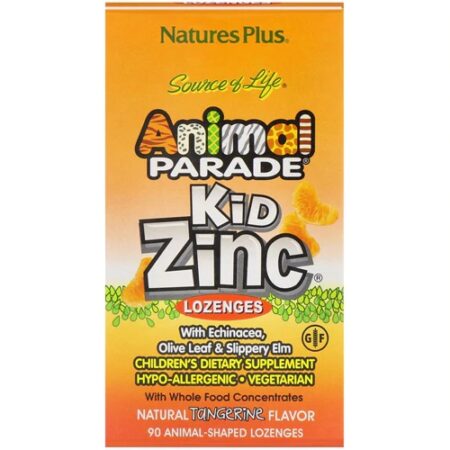 Nature's Plus Animal Parade® KidZinc® Lozenges Tangerine -- 90 Animal Shaped Lozenges