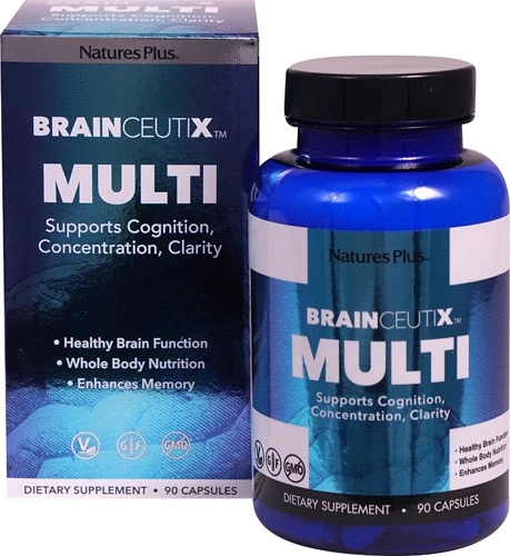Nature's Plus Brainceutix™ Multi – 90 Cápsulas: Potencialize Sua Saúde Cerebral e Bem-Estar Geral