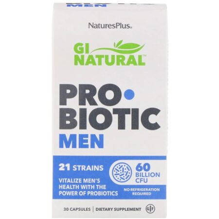 Nature's Plus GI Natural ProBiotic Men -- 60 billion CFU - 30 Capsules