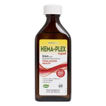 Nature's Plus HEMA-PLEX® Liquid Iron Mixed Berry -- 8.5 fl oz