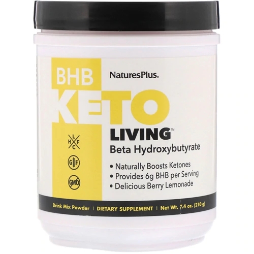 Nature's Plus KetoLiving™ Mix para Bebida Sabor Berry Lemonade - 209g: Energia e Bem-Estar Cetogênico