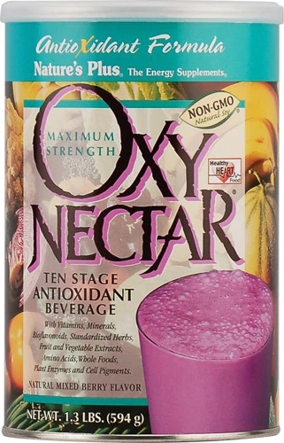 Nature's Plus Oxy-Nectar® Bebida Antioxidante 10 Estágios Frutas Vermelhas Naturais - 590g